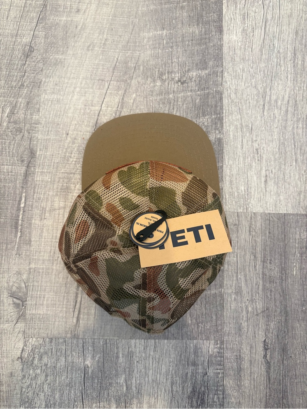 NWT YETI Brown Camo Trucker Hat Snapback Mesh Back Built for the Wild - Picture 5 of 6